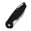 KANSEPT Model 6 Flipper/Thumb Hole Knife  Black G10 Handle (3.1'' 154CM Blade) -T1022A1