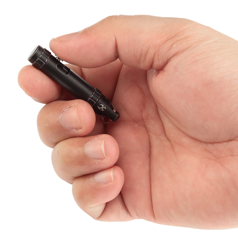 Kansept EDC Bolt Fidget G013A2 Blackwash Titianium with Bolt Mechanism for Stress Relieving with Key Chain for Lanyard Hole-Kevin Passon Designed