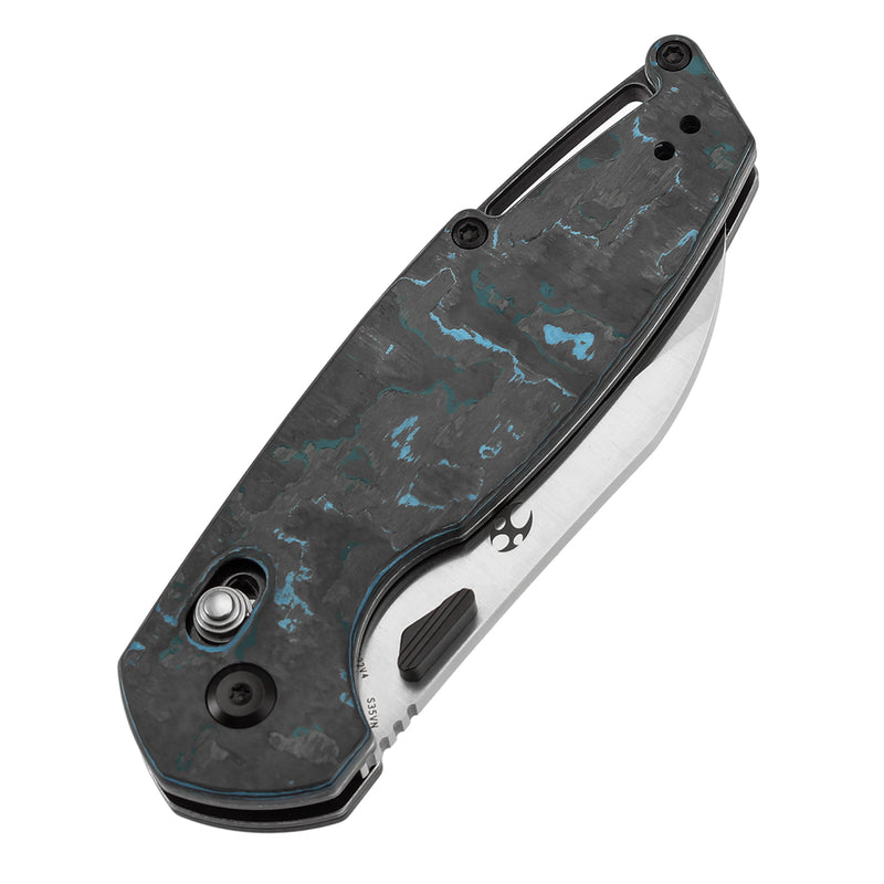 KANSEPT Model 6 Crossbar Lock KnifeArctic Storm Carbon Fiber Handle (3.1'' CPM S35VN Blade) Nick Swan Knives Design -K1022V4