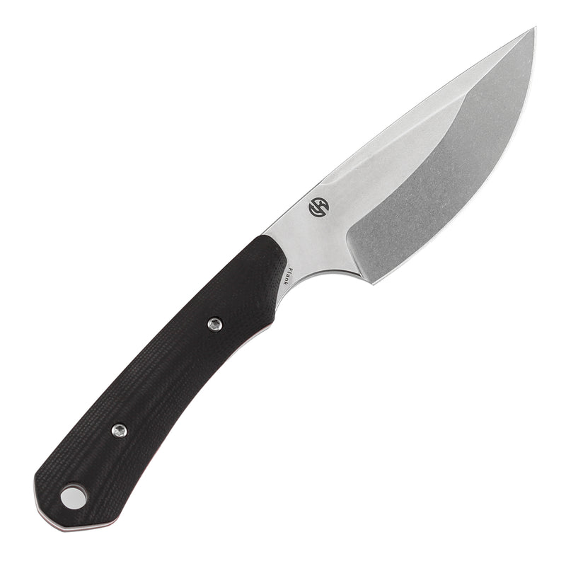 KANSEPT Flank Fixed Blade Black & Red G10 Handle (3.69'' Stonewashed D2 Blade) TuffKnives Designed- G006A2