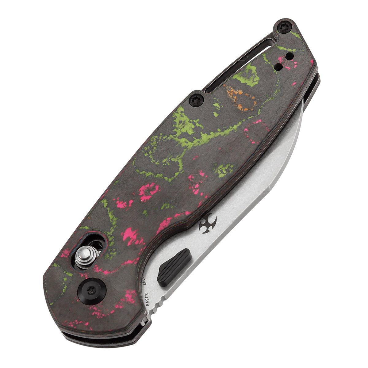 KANSEPT Model 6 Crossbar Lock Knife 80S Carbon Fiber Handle