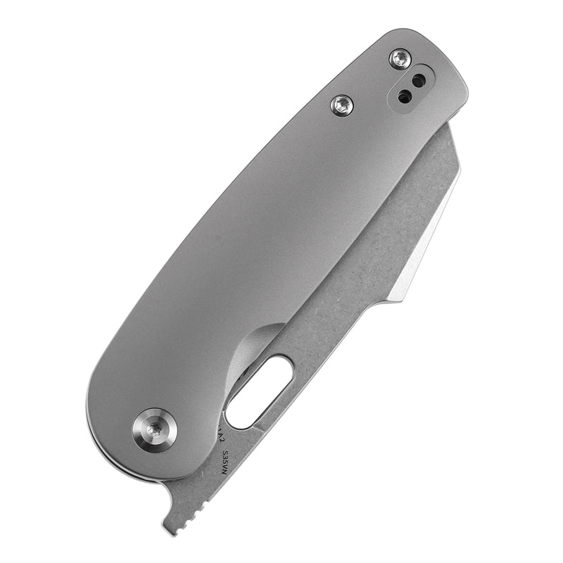 KANSEPT Orlok Thumb Hole Stonewashed Titanium (3.03" CPM S35VN) Terry Cour II Design- K2111A2