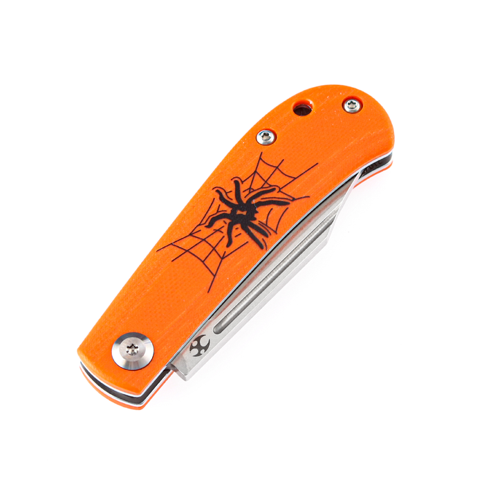KANSEPT Bevy Slip Joint Knife Orange G10 Handle (2.45'' 154CM Blade)Nick Swan Design-T2026SW