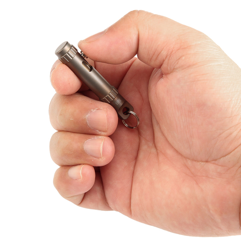 Kansept EDC Bolt Fidget G013A3 Bronze Anodized Titianium with Bolt Mechanism for Stress Relieving with Key Chain for Lanyard Hole-Kevin Passon Designed