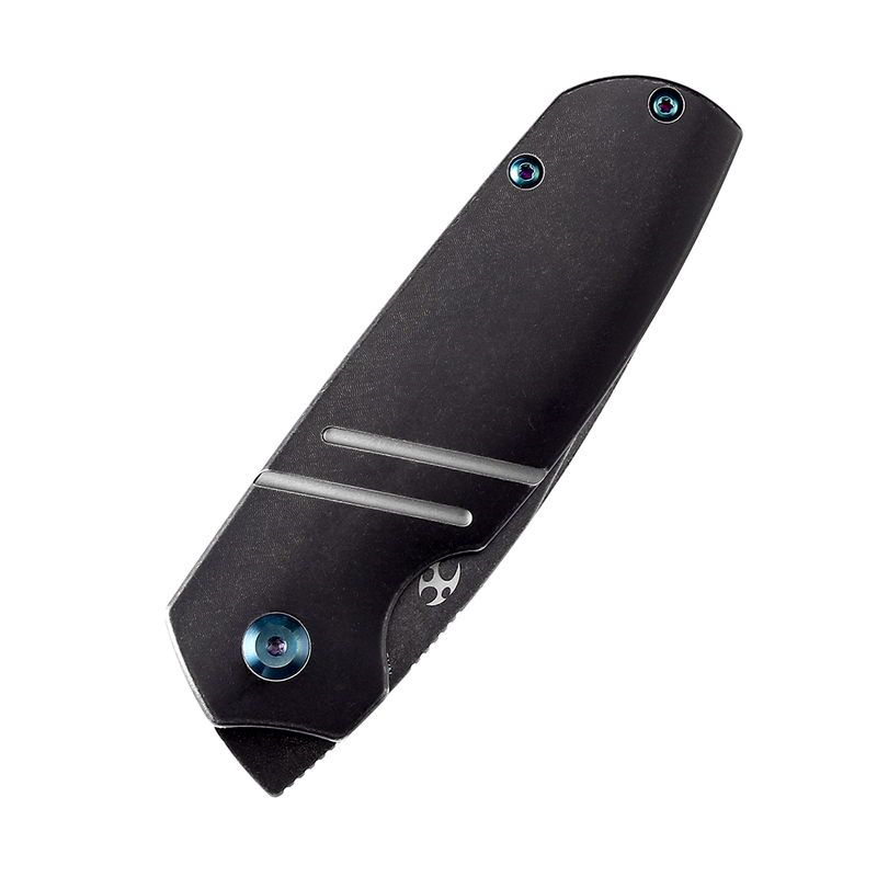 Turaco K2049A2 Black Stonewashed CPM-S5VN Blade Black Stonewashed Titanium Handle Jared Price Design