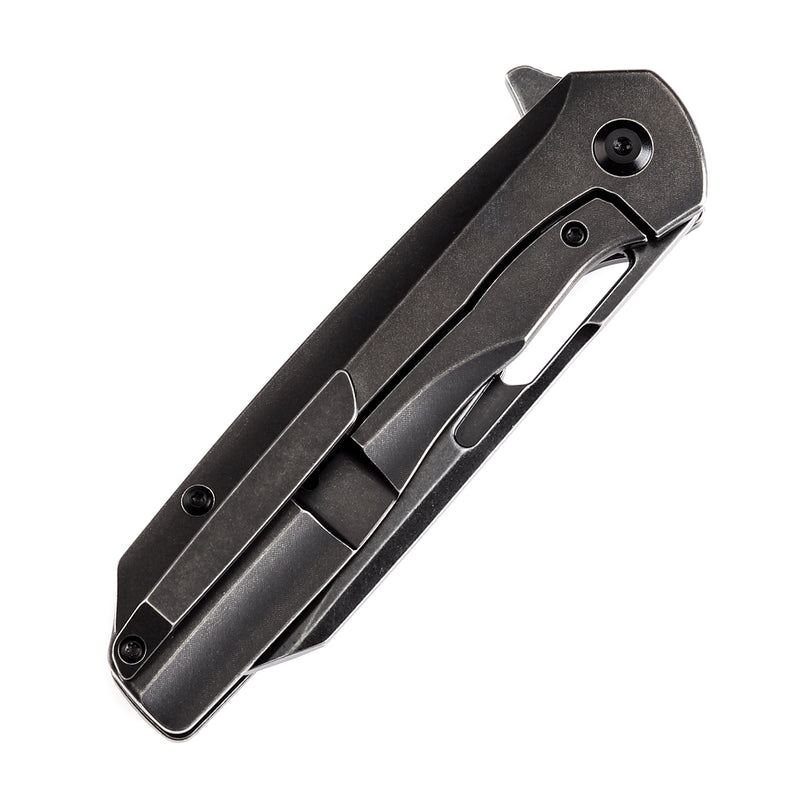 KANSEPT Shard K1006C1 Blackwashed CPM S35VN Blade Blackwashed Titanium and Copper Carbon Fiber Handle With Kim Ning Design