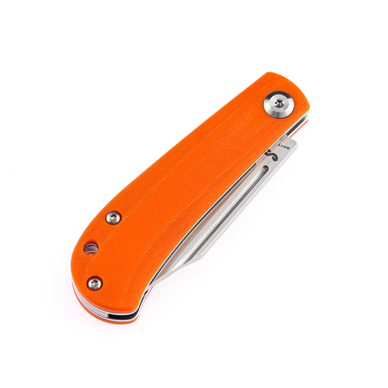 KANSEPT Bevy Slip Joint Knife Orange G10 Handle (2.45'' 154CM Blade)Nick Swan Design-T2026S8