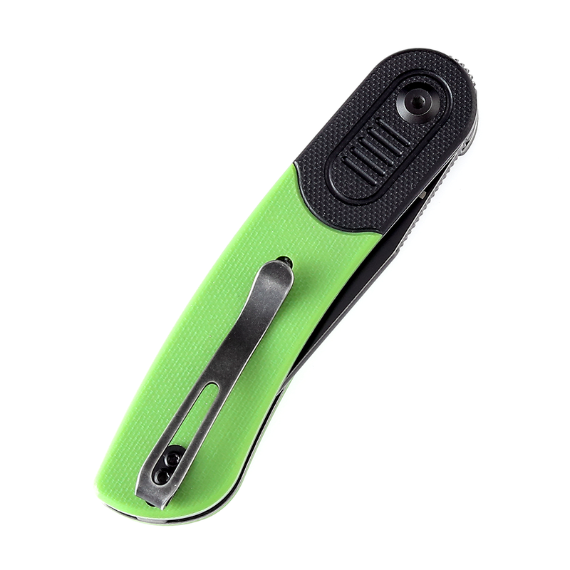 KANSEPT Reverie T2025B2 Black Stonewashed 154CM Blade Black and Green G10 Handle Design by Justin Lundquist