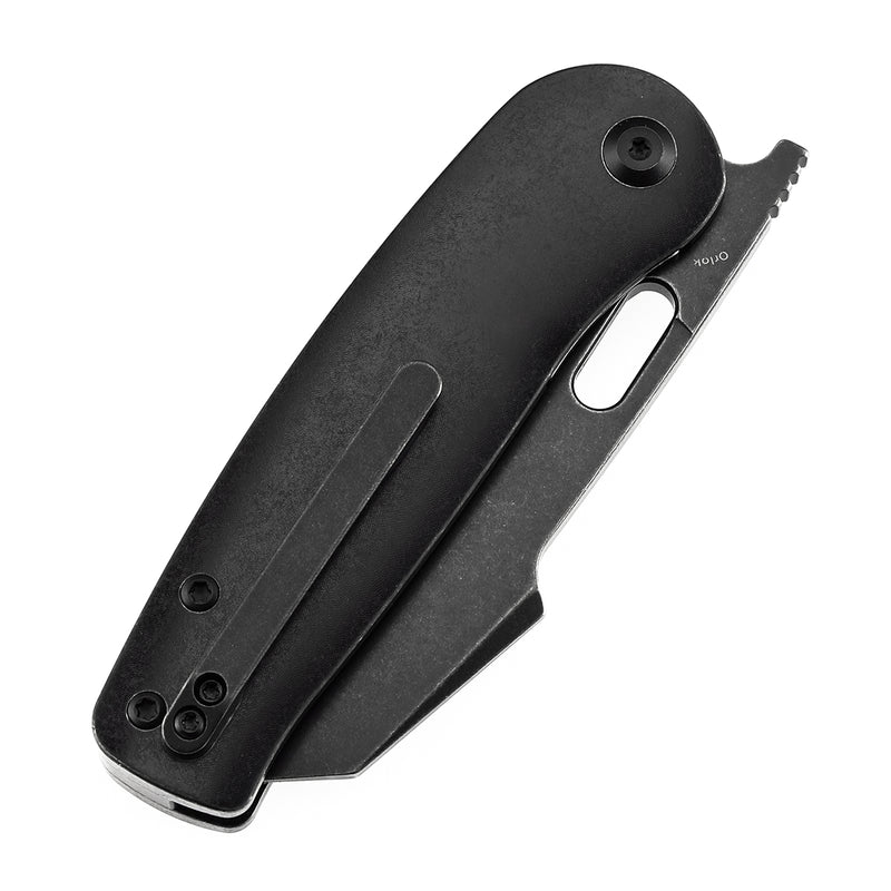 KANSEPT Orlok Thumb Hole Blackwash Titanium (3.03" CPM S35VN) Terry Cour II Design- K2111A1