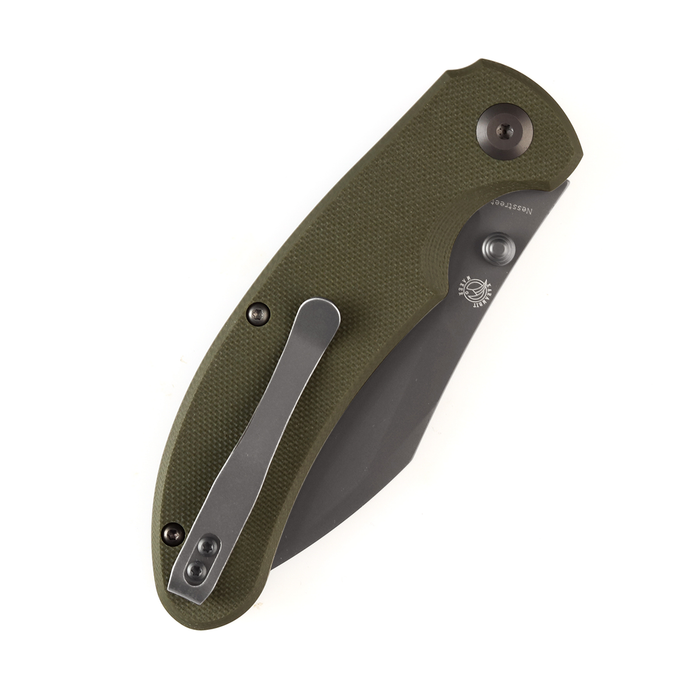 KANSEPT On Pending-Nesstreet Thumb Hole Knife  Olive Green G10 Handle (3.58''154CM Blade) Karambit Maker-T1039F2