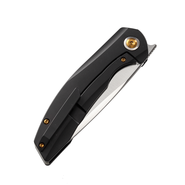 KANSEPT Accipiter Flipper Knife Copper+ Titanium Handle (3.5'' CPM-S35VN Blade)Kim Ning Design -K1007A5