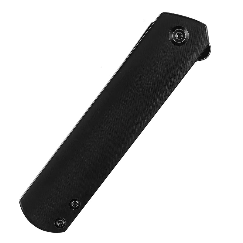 KANSEPT Foosa Slip Joint/Flipper Knife Yellow Acrylic Handle(3.06"154CM Blade) Rolf Helbig Design-T2020T9