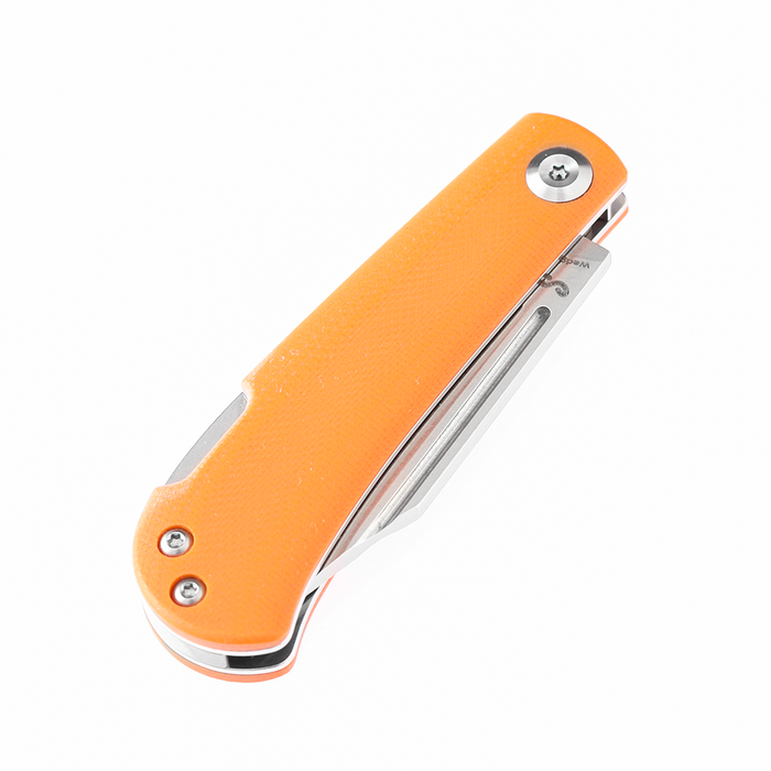 KANSEPT Wedge Back Lock Knife Orange G10 Handle (2.45'' 154CM Blade) Nick Swan Design-T2026B8