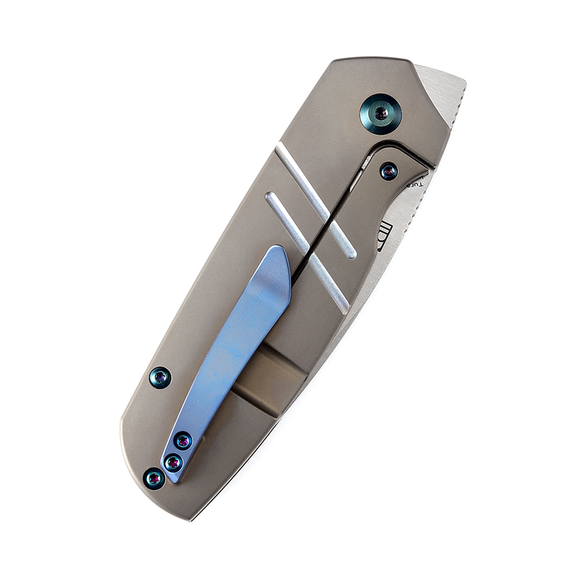 Turaco K2049A3 Satin CPM-S35VN Blade Bronze Anodized Titanium Handle Jared Price Design