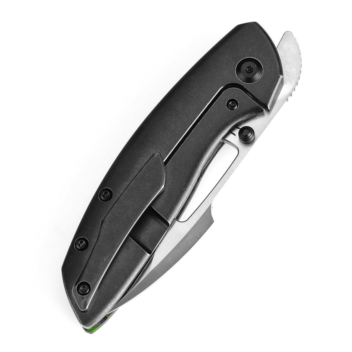 KANSEPT Link Thumb Studs Gecko Camo Carbon and Titanium Handle