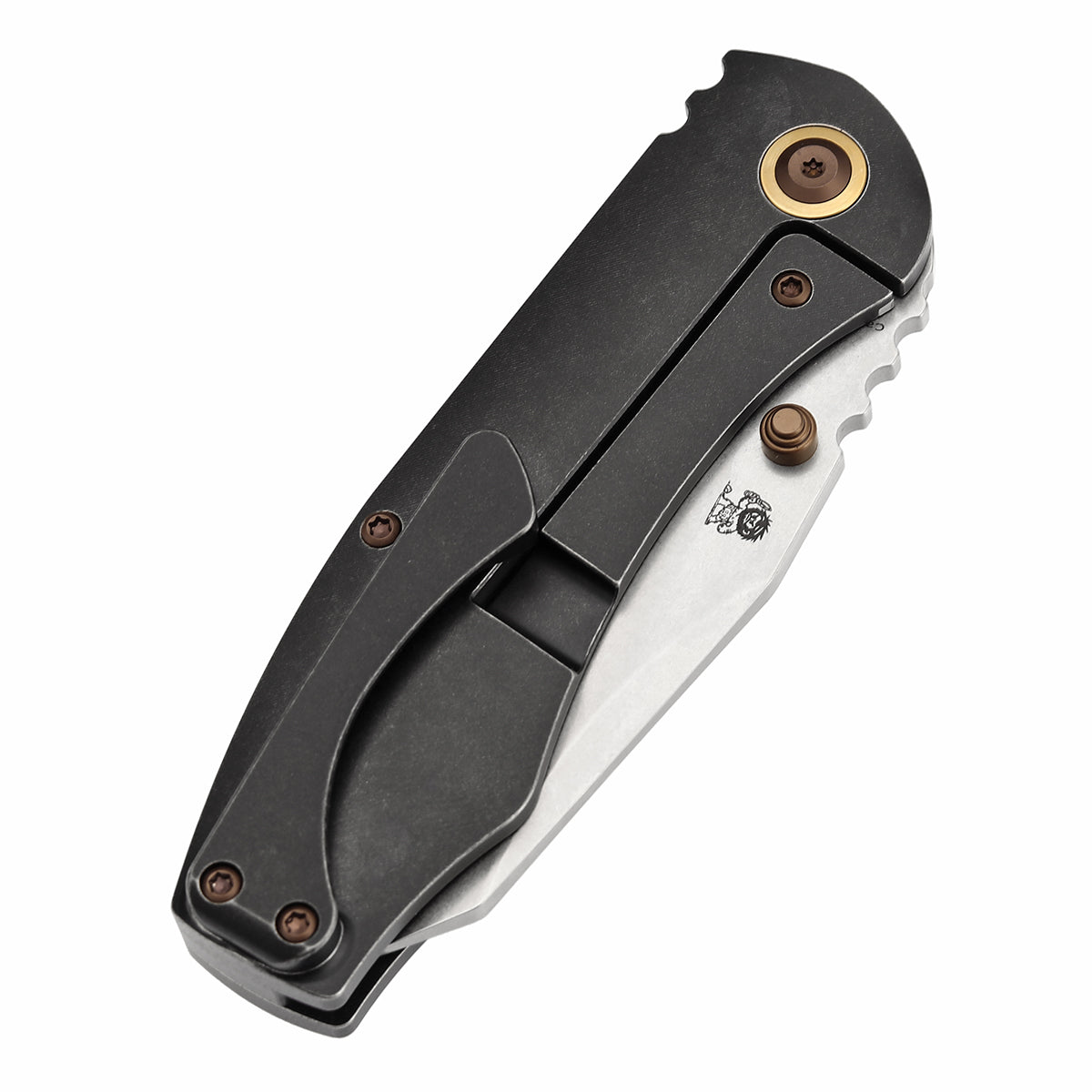 KANSEPT Caveman Thumb Stub Blackwash Titanium with Gecko