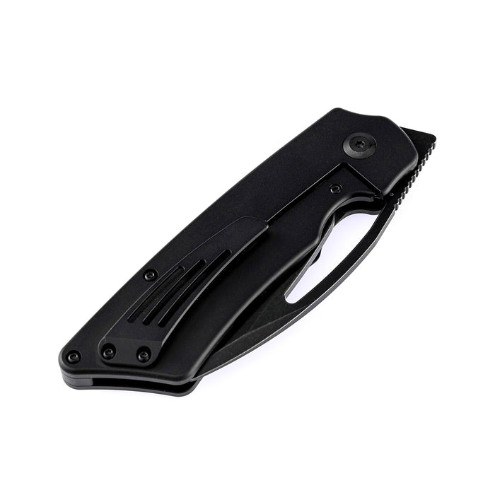 Kansept Goblin XL Thumb Hole Knife Black Anodized Titanium Handle ( 3.50''CPM-S35VN Blade) Marshall Noble Design-K1016A2