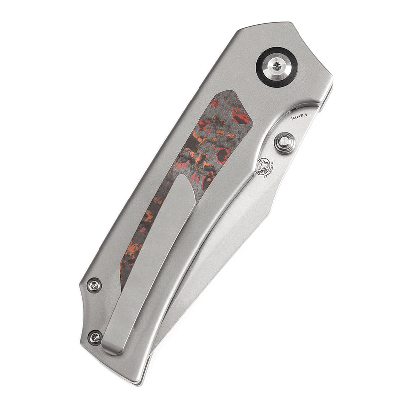 KANSEPT Fermi FatCarbon MarsValley Carbon Fiber Handle (3.11" CPM 20CV Blade) Burchtree Designs-K1122A3