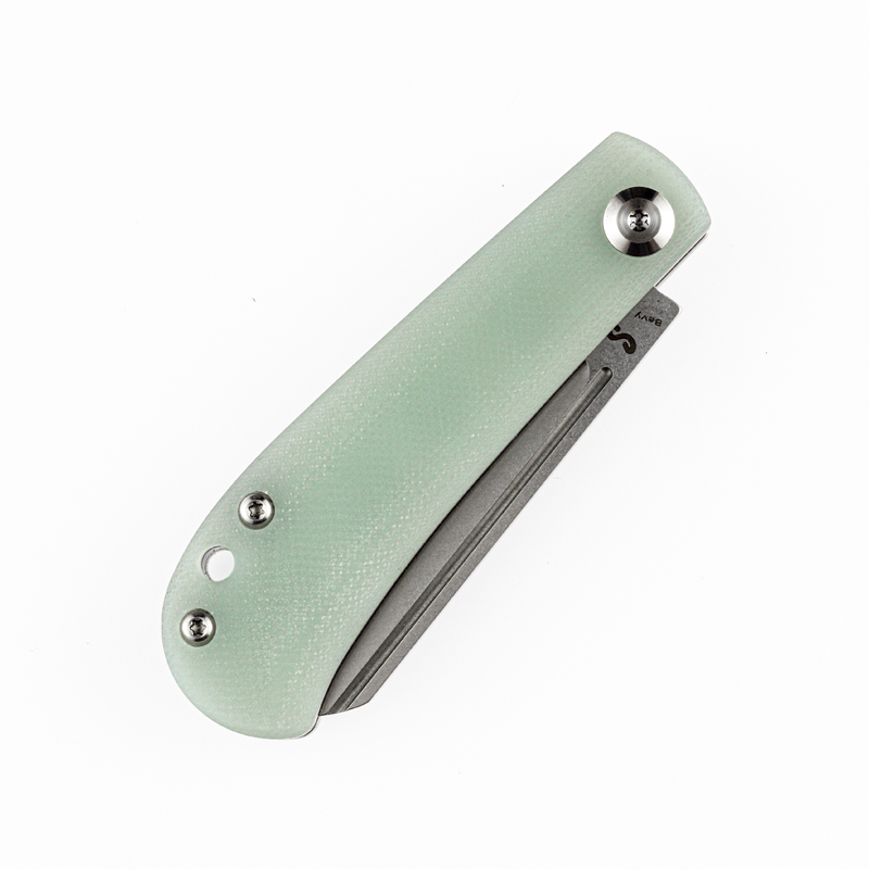 KANSEPT Bevy Slip Joint KnifeJade Micarta Handle (2.9'' 154CM Blade)Nick Swan Design-T2026F4