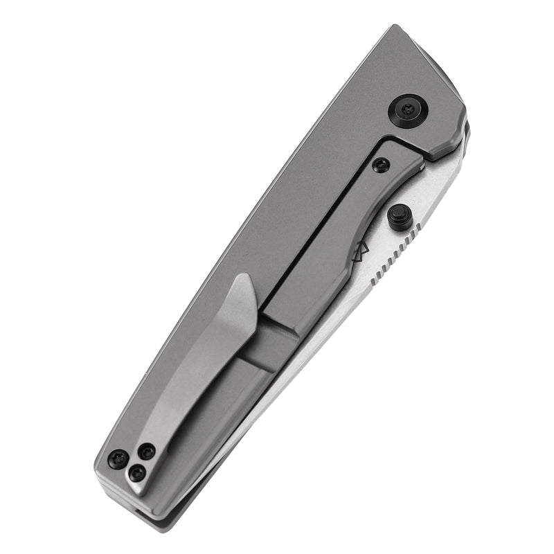 KANSEPT Chimera Thumb Stub Gray Anodized Titanium Handle (3.15" CPM S35VN Blade) with Matsey Design-K1096A4