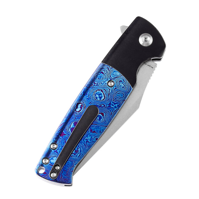 Shikari SBL Button Lock K2027M1 Stonewashed CPM-S35VN Blade