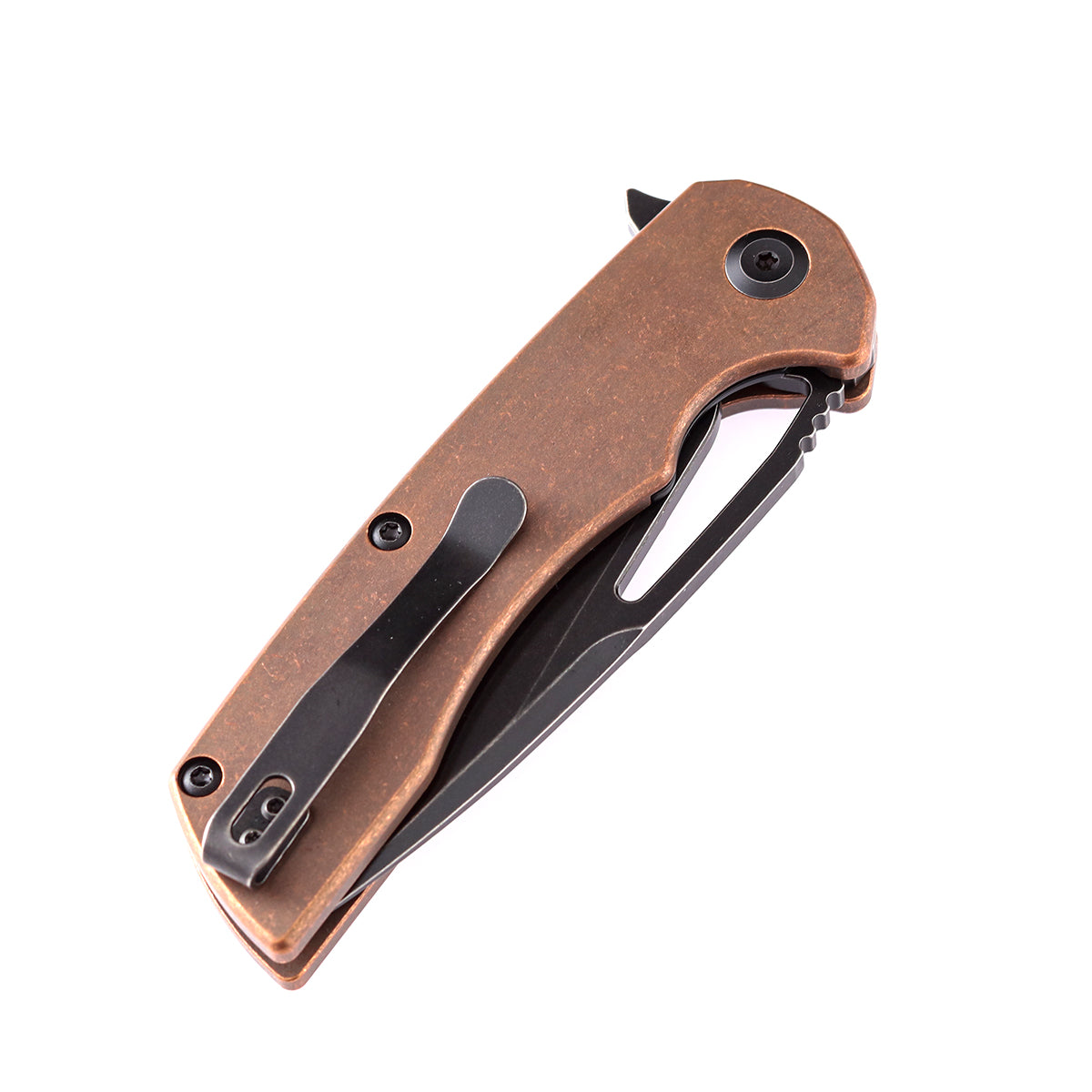 KANSEPT Kryo Thumb Hole Knife Anodized Copper Handle (3.58'' CPM