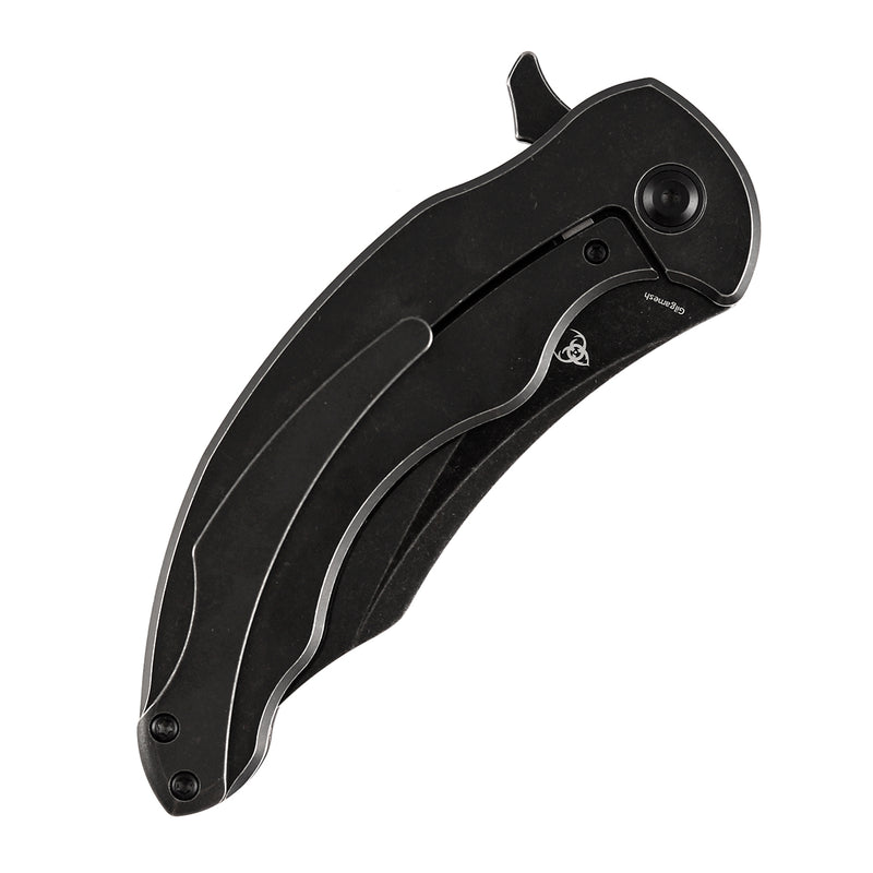 KANSEPT Gilgamesh Flipper Copper Carbon Fiber with Blackwash Titanium Handle ( 3.75" CPM S35VN Blade) Andreas Goltz Designed- K1128A4