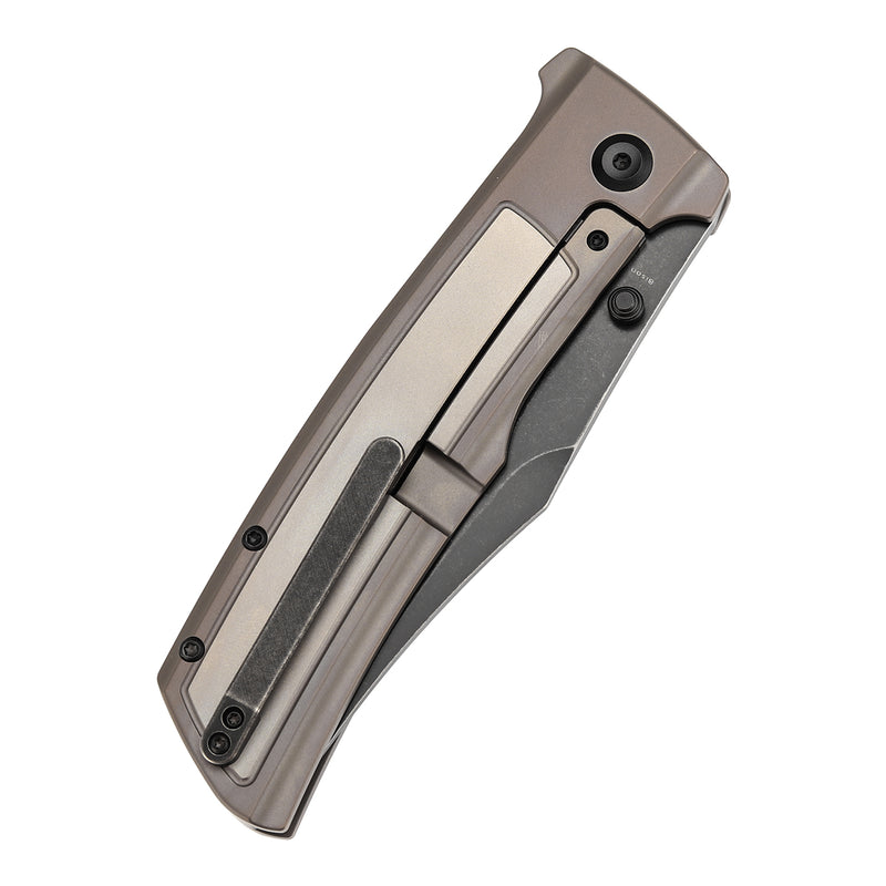 KANSEPT Bison Thumb Stub Bronze Anodized Titanium  Handle 4.25" CPM S35VN Blade) with Ray Laconico Knives Design-K1108B3