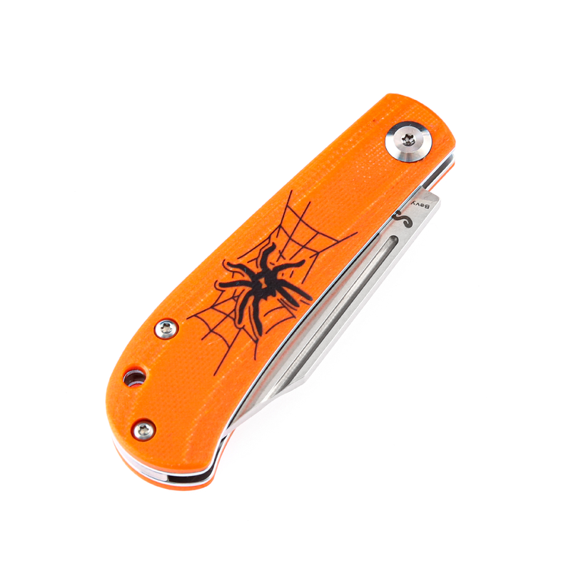 KANSEPT Bevy Slip Joint Knife Orange G10 Handle (2.45'' 154CM Blade)Nick Swan Design-T2026SW