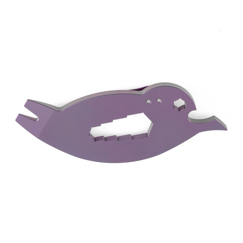 Kansept EDC Tool CrowBar G009A4 Purple Anodized Titanium Multifunctional EDC Tool for Everyday Carry Designed by Rolf Helbig