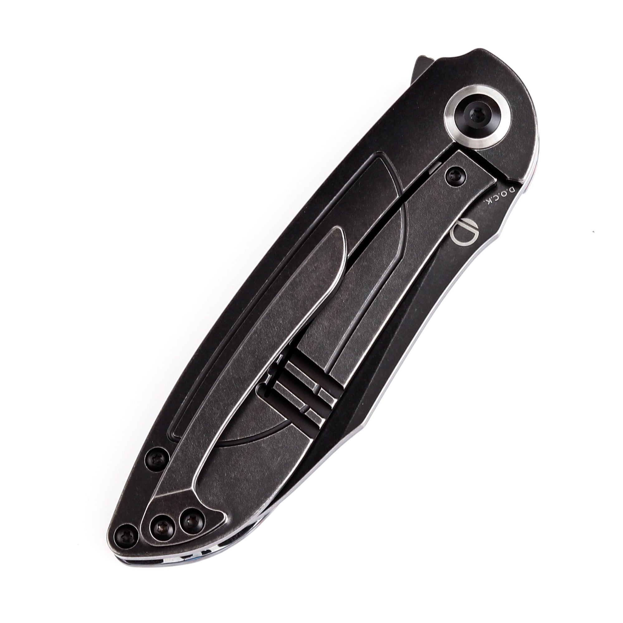 BRAUN - KR2015 KANSEPT Prometheus Folding Knife White Blue Red Nebula