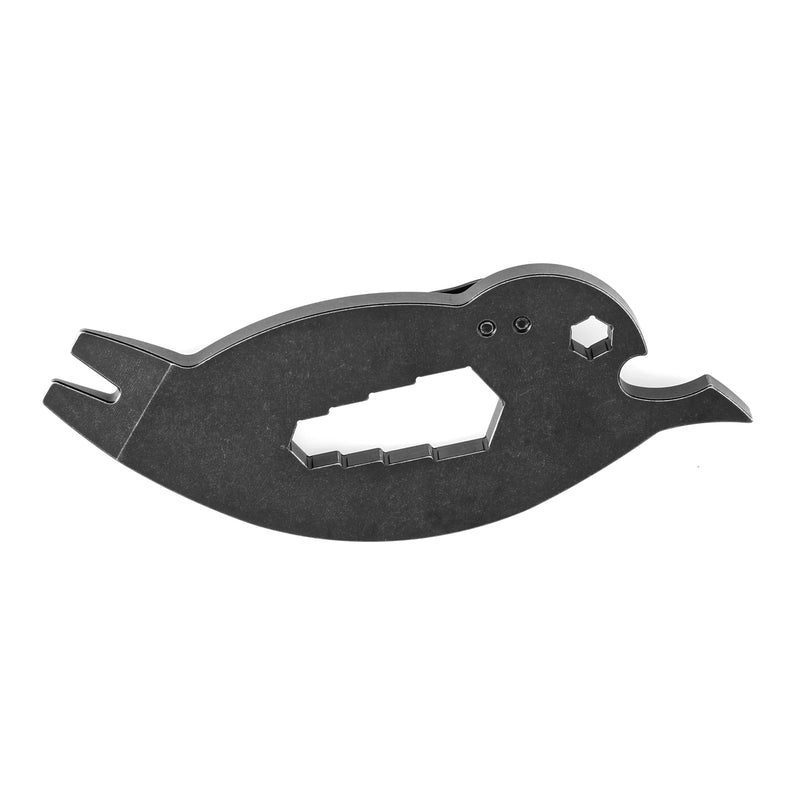 Kansept EDC Tool CrowBar G009A1 Blackwash Titanium Multifunctional EDC Tool for Everyday Carry Designed by Rolf Helbig