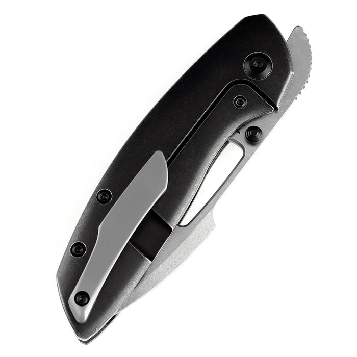 KANSEPT On Pending-Link Thumb Studs Knife 80S Carbon Fiber+ Titanium Handle (3.55''CPM 20CV Blade ) Jonathan Shaw Design-K1068A2