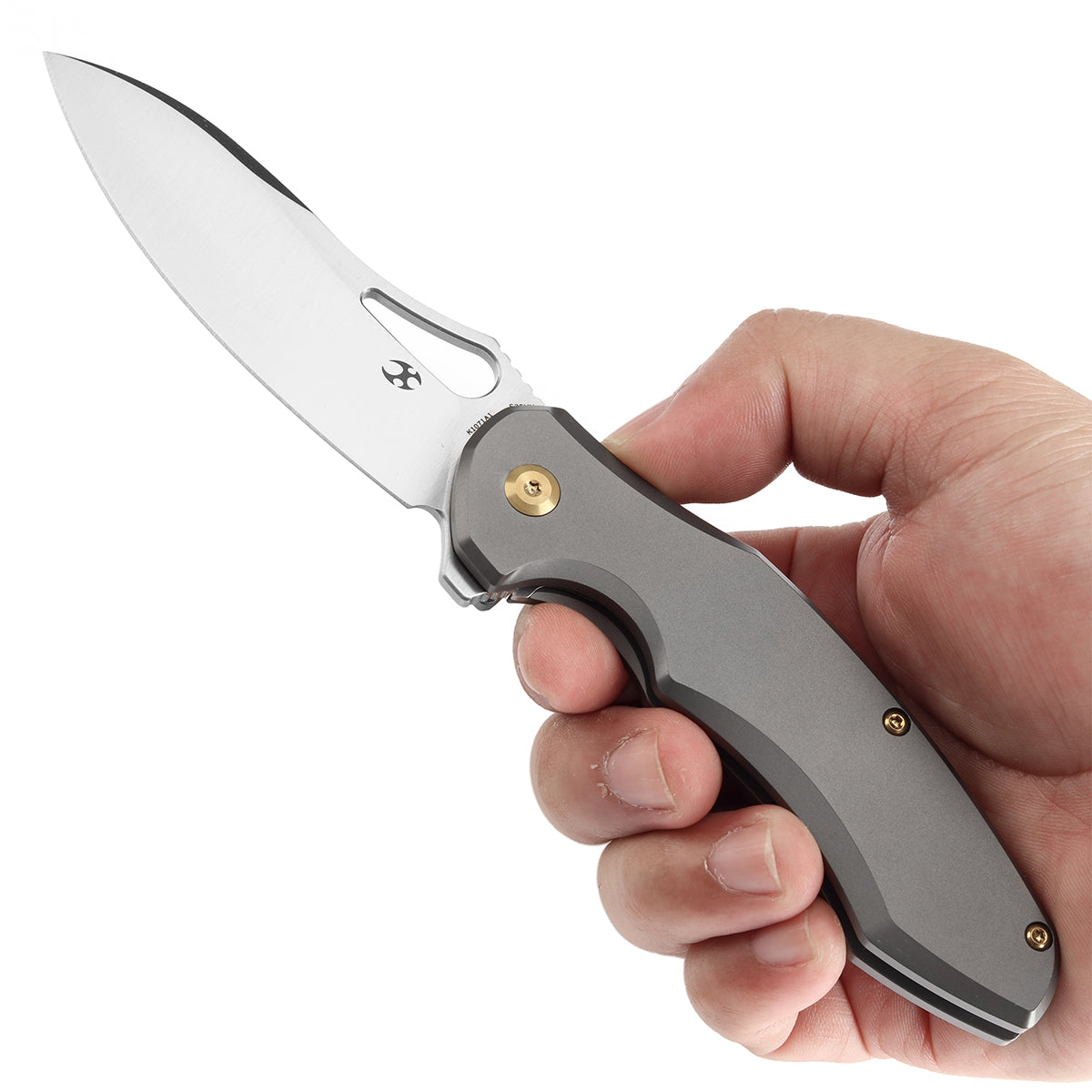 KANSEPT Echis Thumb Hole Titanium Handle (3.45''CPM S35VN Blade