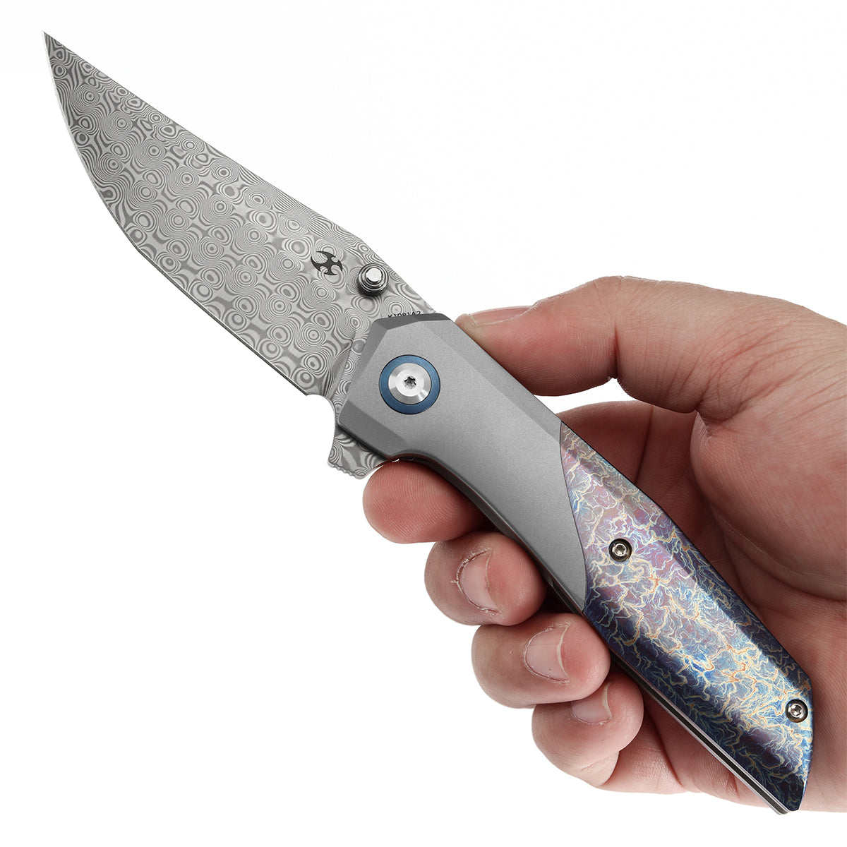 KANSEPT Deadite Thumb Stub Beadblasted Titanium & Titanium with Lightn ...