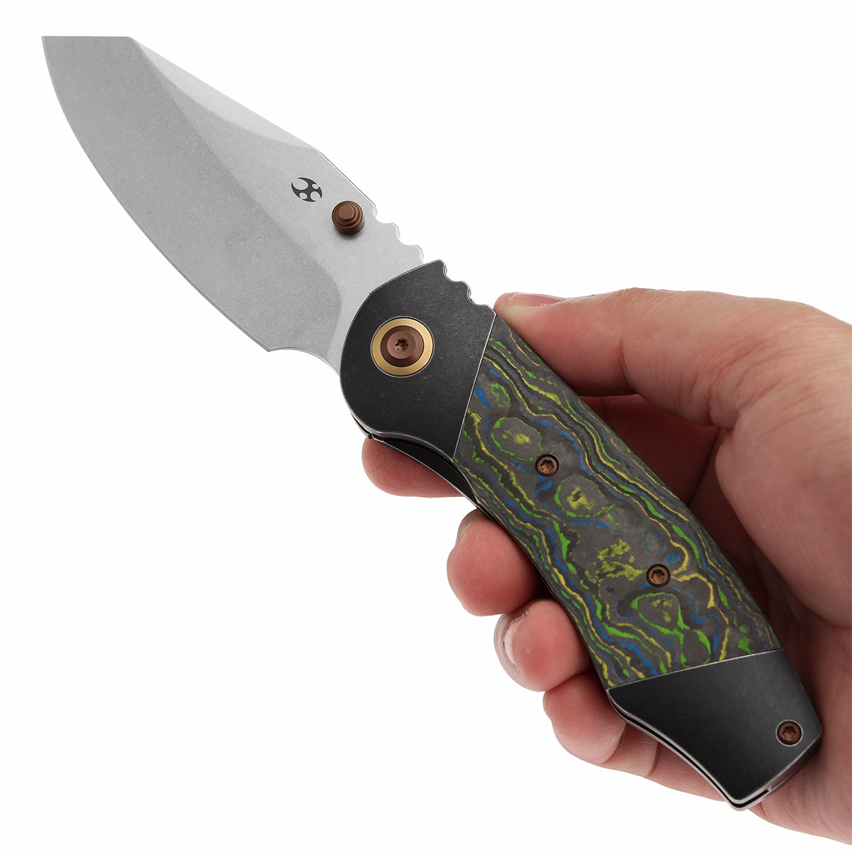 KANSEPT Caveman Thumb Stub Blackwash Titanium with Gecko