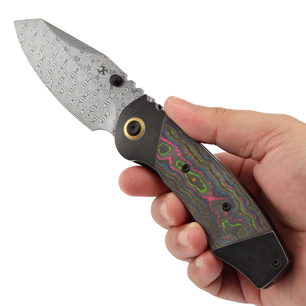 KANSEPT Caveman Thumb Stub Blackwash Titanium wtih 80's CamoCarbon