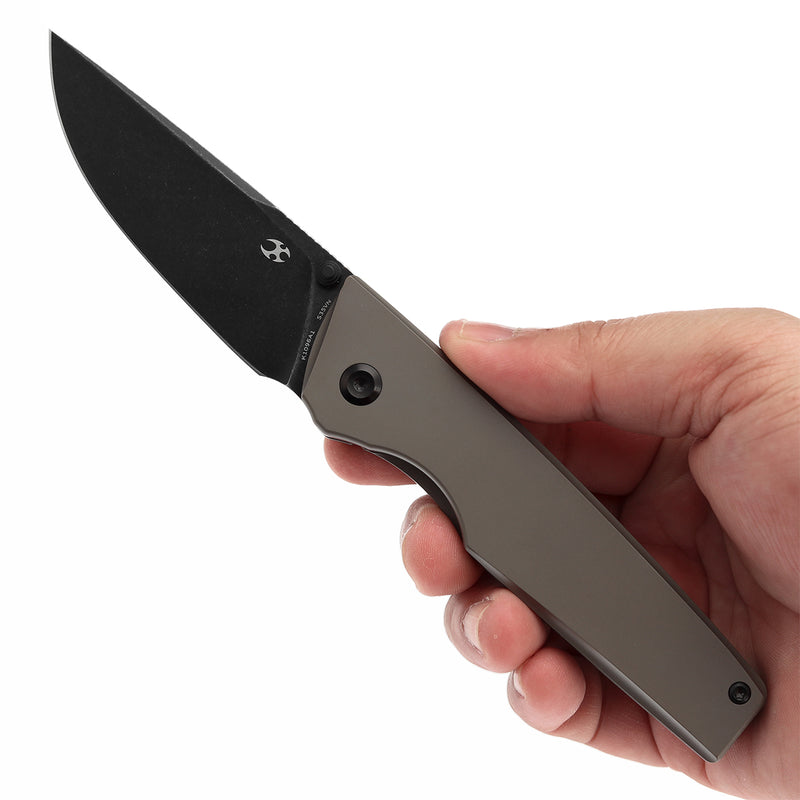 KANSEPT Chimera Thumb Stub Bronze Anodized Titanium Handle (3.15" CPM S35VN Blade) with Matsey Design-K1096A1