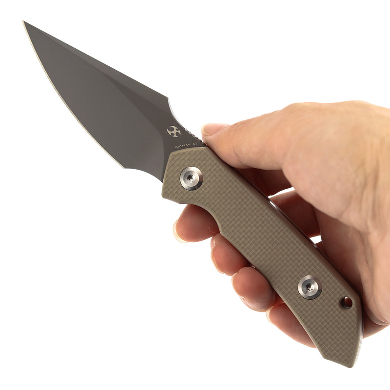 Kansept Fenrir  | Fixed Blade | Light Sand G10 |2.87" D2 Blade | Sparrow Knife Design | G3034A4
