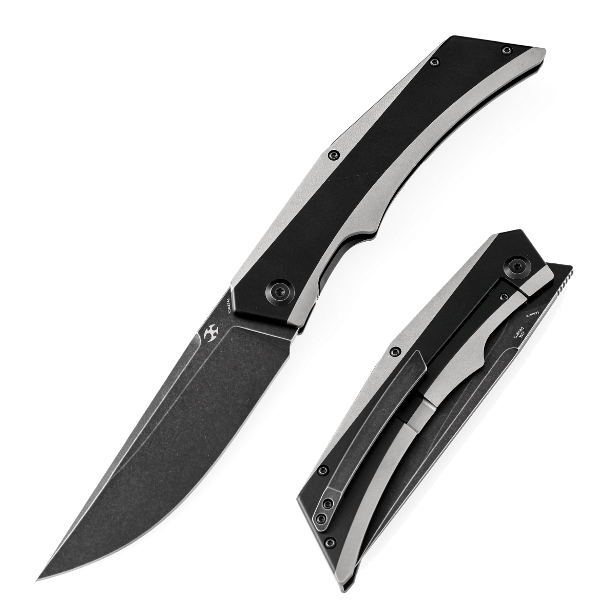 Kansept Knife Naska K1035A1 Black Stonewashed CPMS35VN Blade Black An