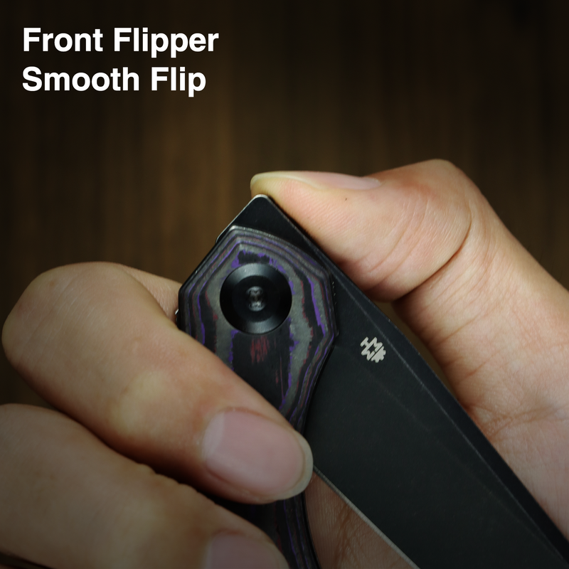 Kansept Halide | Liner Lock | Purple Haze Fatcarbon | 3.2" CPM S35VN Blade | James Arnold Design | K1136A3