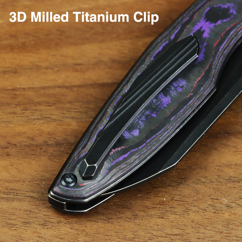 Kansept Halide | Liner Lock | Purple Haze Fatcarbon | 3.2" CPM S35VN Blade | James Arnold Design | K1136A3