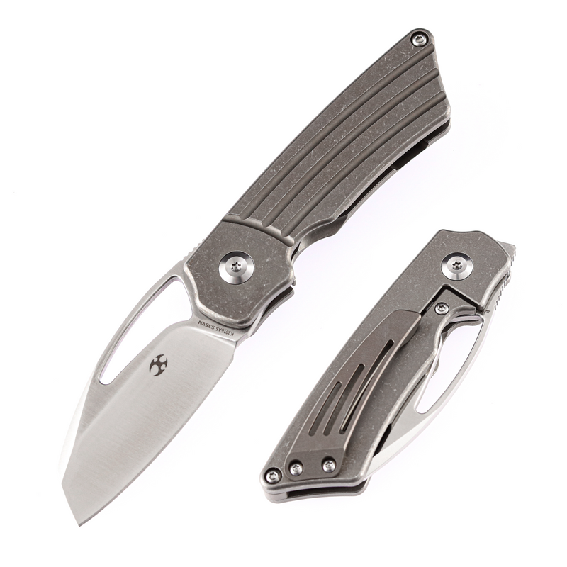 KANSEPT Goblin CPM-S35VN Blade and Titanium Handle with Groove Marshall Noble Design-K2016A5