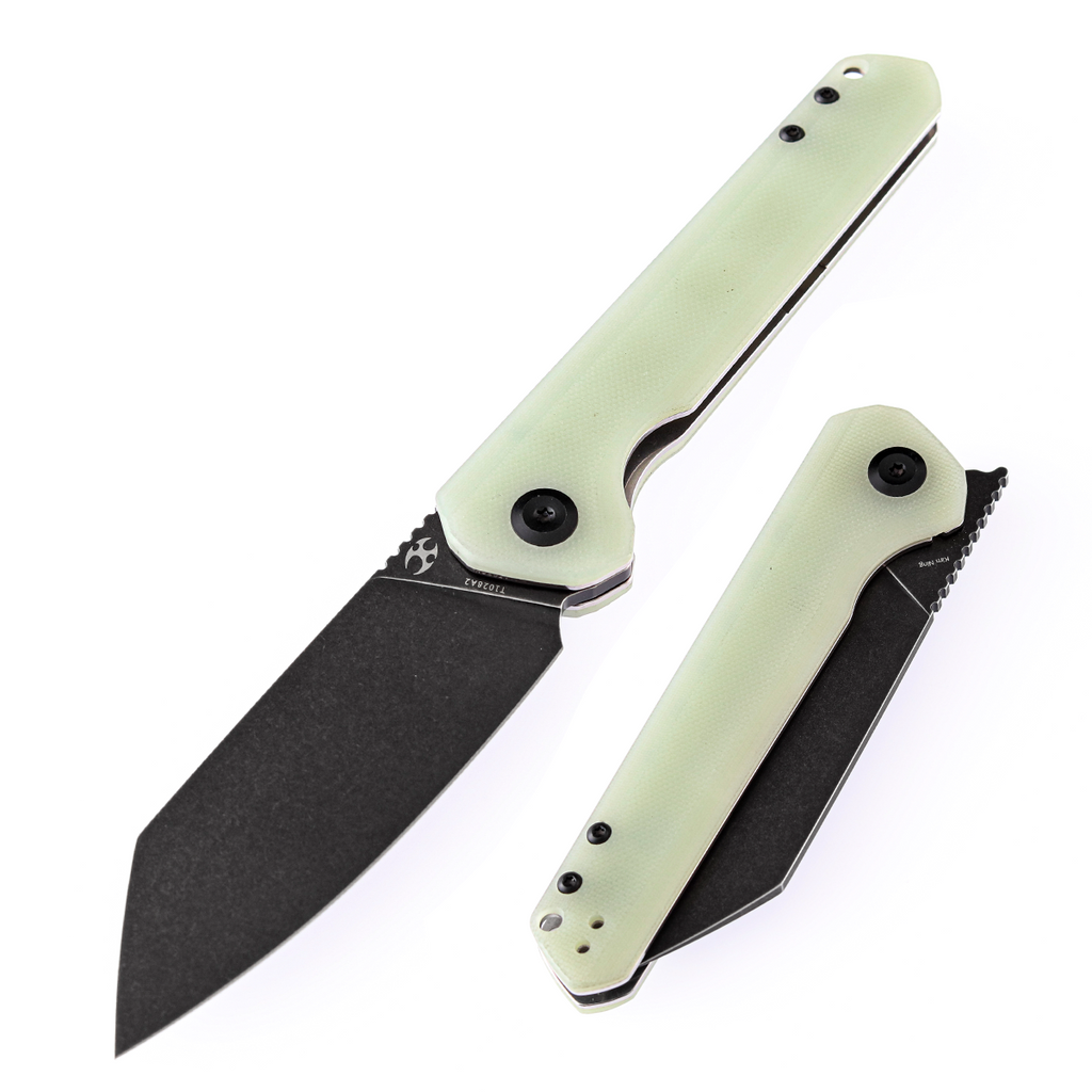 ヒカルン KANSEPT Bulldozer Front Flipper Jade G10 Handle(3.56