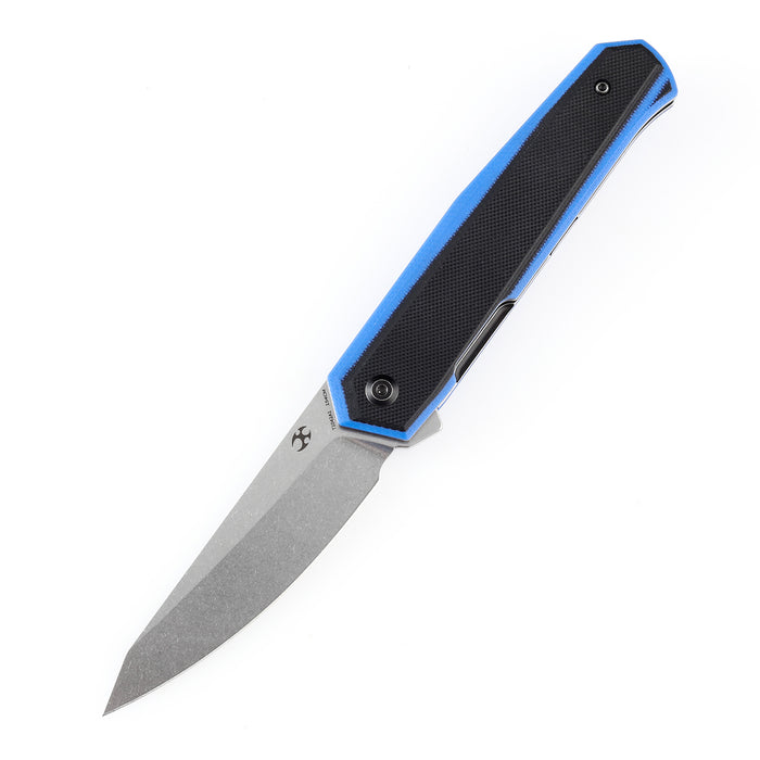 KANSEPT Integra Flipper Knife Blue & Black G10 Handle (3.63''154CM Blade) JK Knives-T1042A1