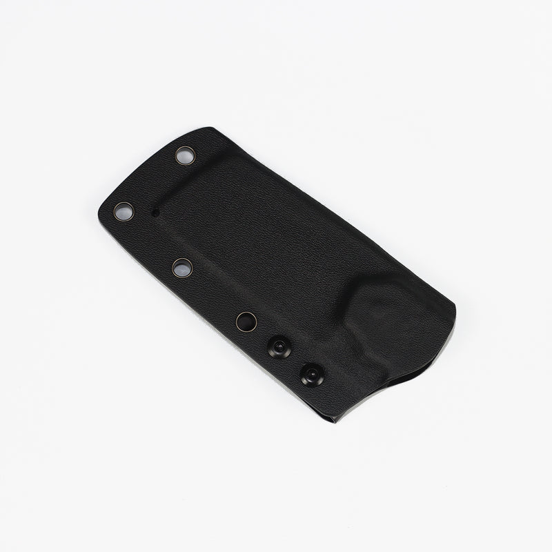 KANSEPT Korvid S Fixed Blade Black & White Carbon Fiber + Kydex Sheath Handle (2.9" CPM-S35VN Blade) Koch Tools -G2030A5