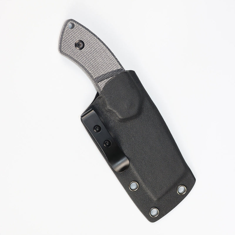 KANSEPT Korvid S Fixed Blade Black Micarta + Kydex Sheath Handle (2.9" 14C28N Blade) Koch Tools -G2030A1