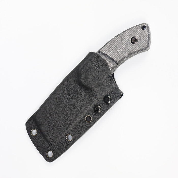 KANSEPT Korvid S Fixed Blade Black Micarta + Kydex Sheath Handle (2.9" 14C28N Blade) Koch Tools -G2030A1