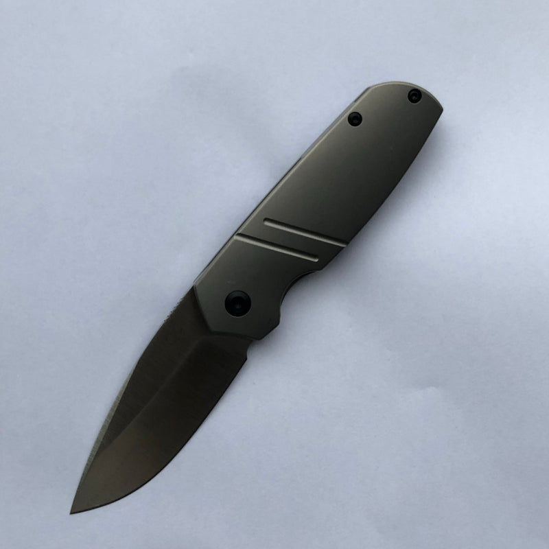 Turaco K2049A1 Satin CPM-S35VN Blade Bead Blasted Titanium Handle Jared Price Design