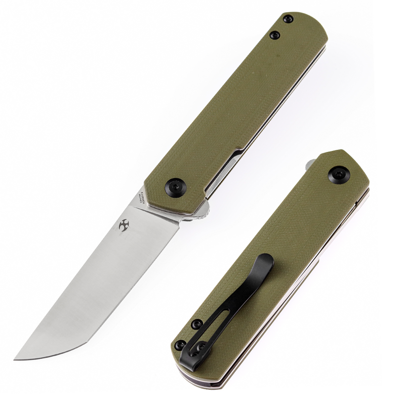 KANSEPT Foosa X2020T3 154CM Blade Liner Lock Folder OD Green G10 Handle Rolf Helbig Design